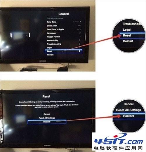 如何恢复Apple TV出厂设置?