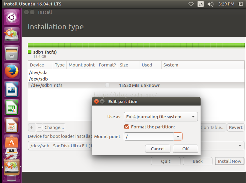 如何将ubuntu安装到U盘实现即插即用