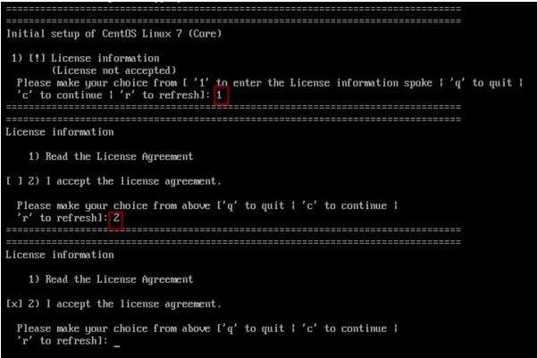 如何解决centos7出现了 license information?