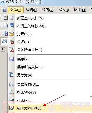 如何将WPS转换成PDF
