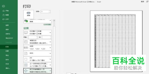 如何将Excel表格中的工作簿一起打印?