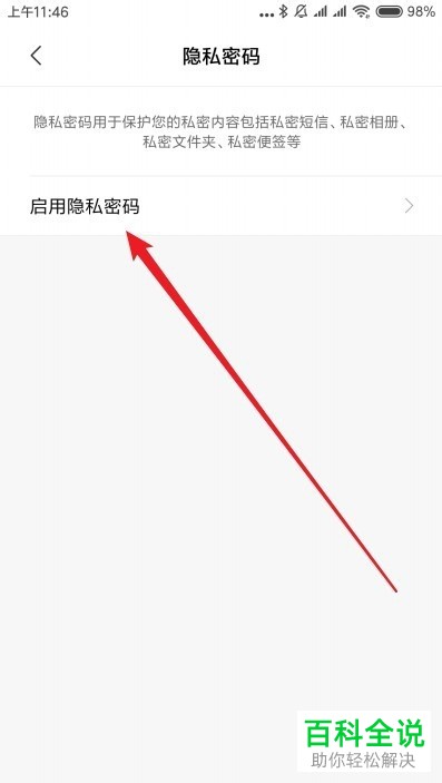 如何将小米9手机内的隐私密码功能打开