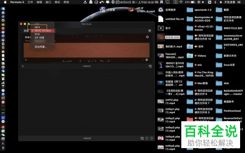 如何将MacBook苹果电脑中的文件格式由m4v转换为MP4