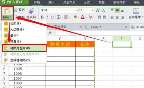 如何将wps表格生成图片格式