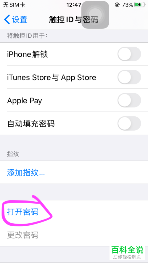 如何解除苹果iPhone手机的锁屏密码