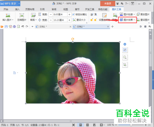 如何将带阴影的图片插入到WPS中？