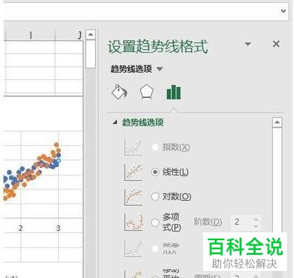 如何将趋势线添加至excel图表中