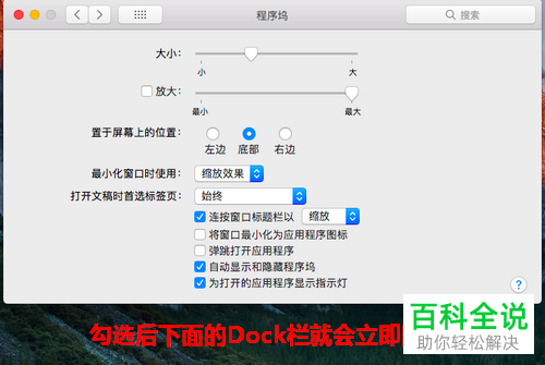 如何将苹果电脑中的Dock栏隐藏