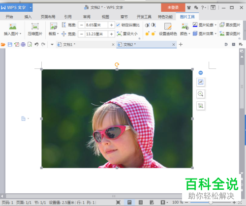如何将带阴影的图片插入到WPS中？