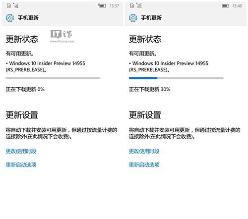 如何快速正常升级Win10 Mobile 14951/14955更新