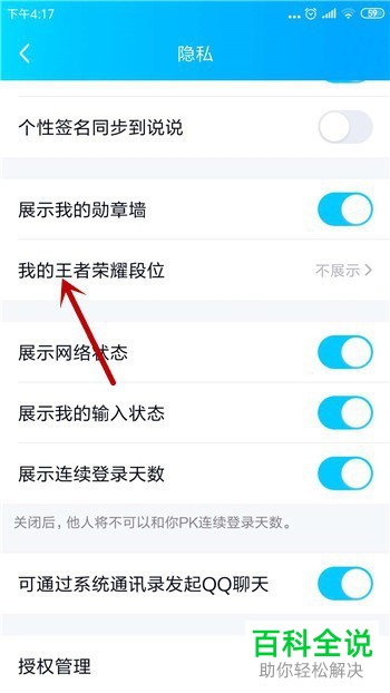 如何开启手机QQ中的王者段位展示功能