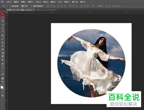 如何利用PS软件将图片放进圆圈中