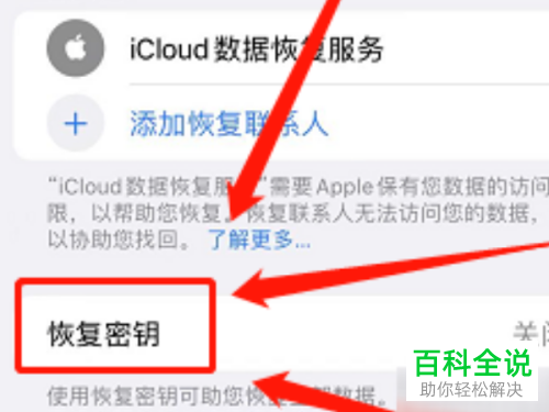 如何启用Apple ID恢复密钥功能
