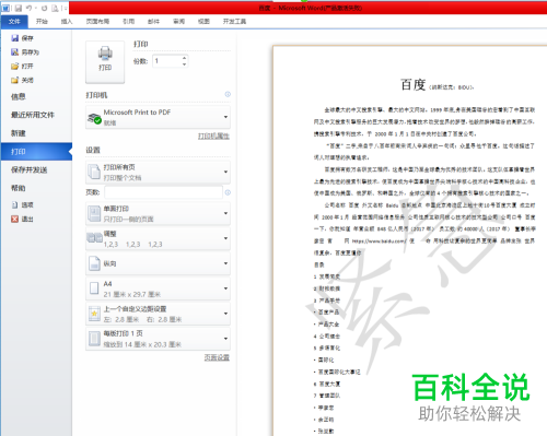 如何设置word2010的打印设置？