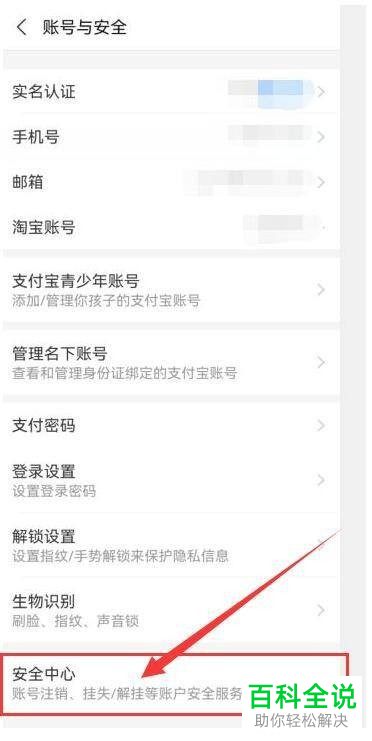 如何手动挂失支付宝账号