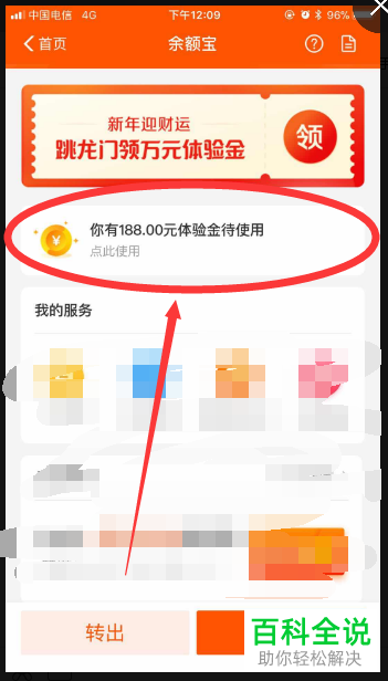 如何使用支付宝余额宝体验金并查看收益