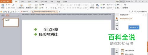 如何使用WPS演示中的参考线