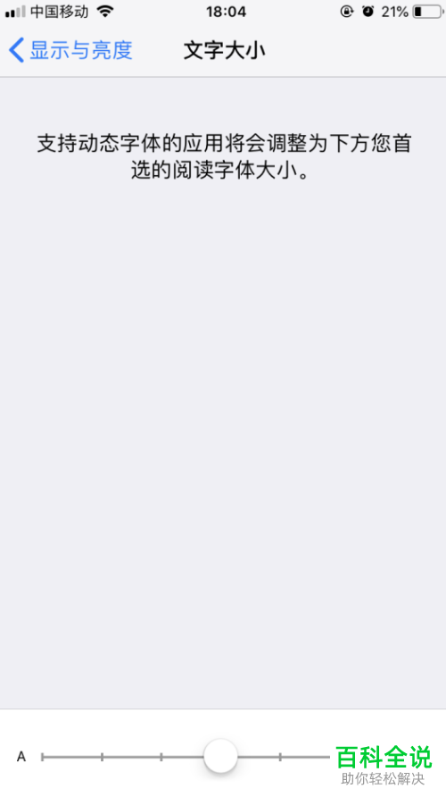 如何设置iPhone手机文字大小