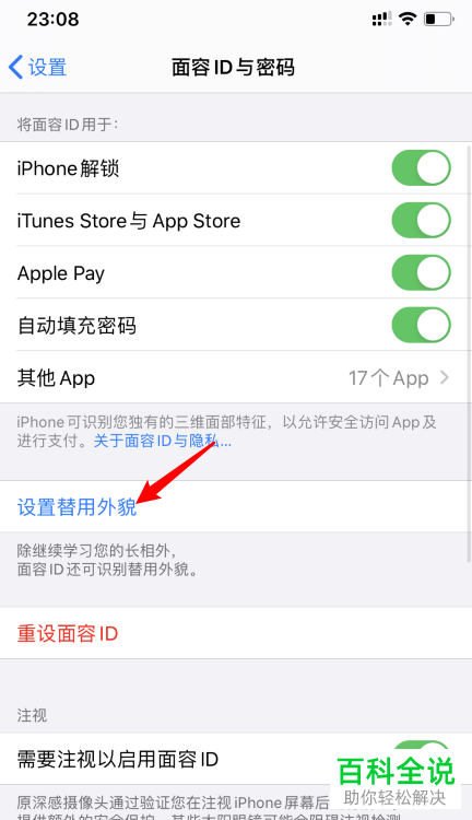 如何使用iPhone苹果手机中的替用外貌功能