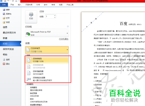 如何设置word2010的打印设置？