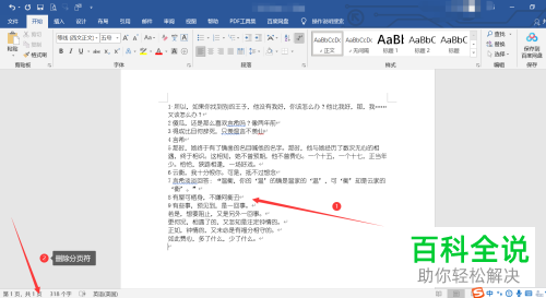 如何删除Word文档分页符