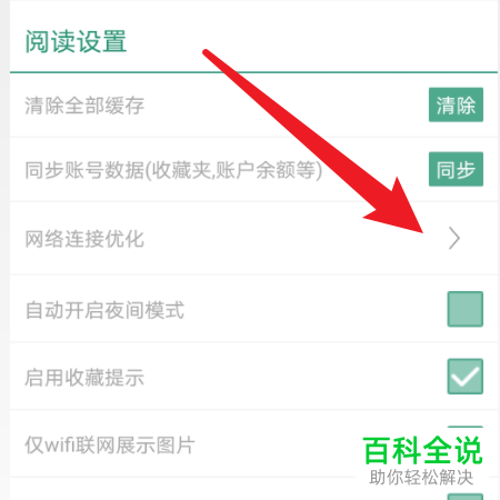 如何设置晋江小说阅读的网络连接优化功能？