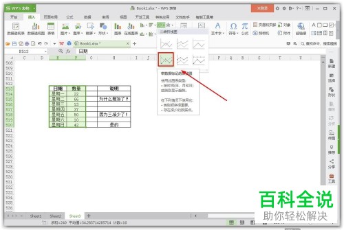 如何设置Excel表格中折线图的自动批注更新