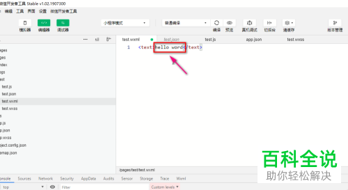 如何使用微信小程序中的text组件
