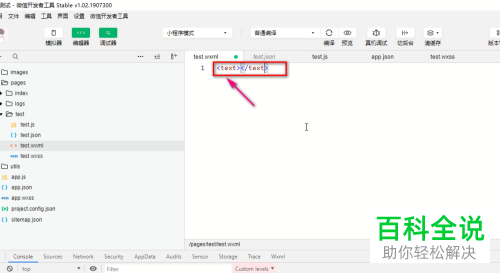 如何使用微信小程序中的text组件