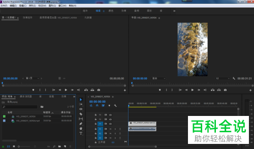 如何通过Pr取消视频、音频链接