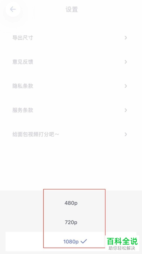 如何修改面包视频的导出视频尺寸?