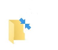 如何隐藏Win10文件夹右上角的蓝色双箭头?