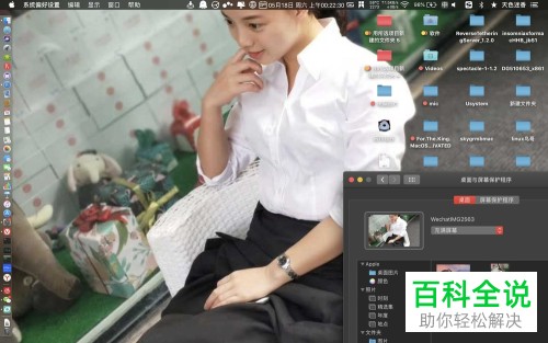 如何在苹果电脑上用自己的照片做桌面？