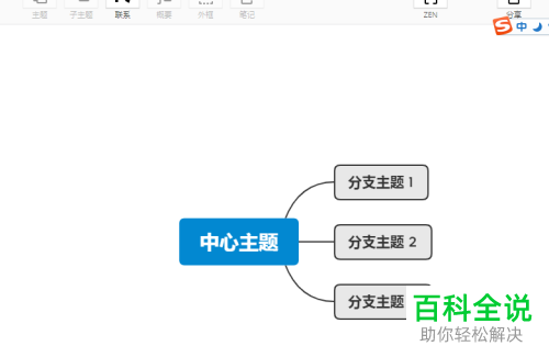 如何在xmind软件中给主题添加外框