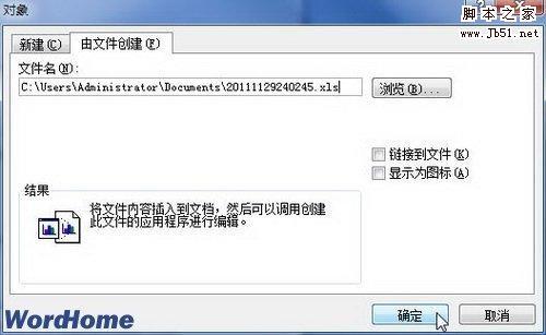 如何在Word2007文档中插入文件对象