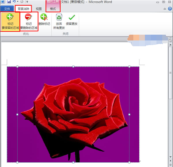如何在Word中将图片的背景抠走