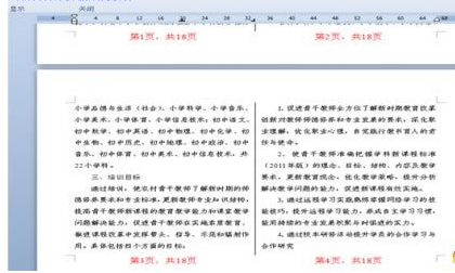 如何在WPS文字中给分栏添加页码