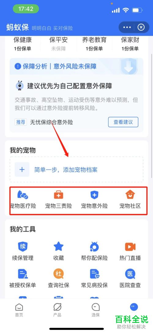 如何在支付宝上给宠物买保险？