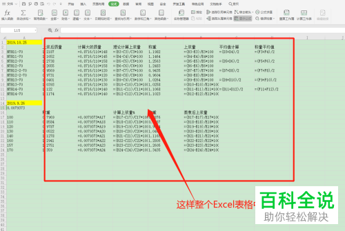 如何在Excel表格中设置显示所有公式