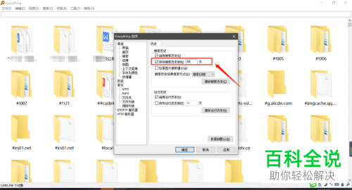 如何在Win系统中启用Everything搜索工具中的搜索历史记录功能