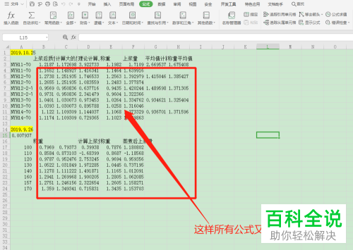 如何在Excel表格中设置显示所有公式