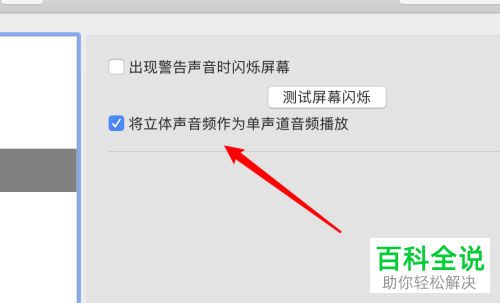 如何在mac电脑中设置立体声音频作为单音频播放
