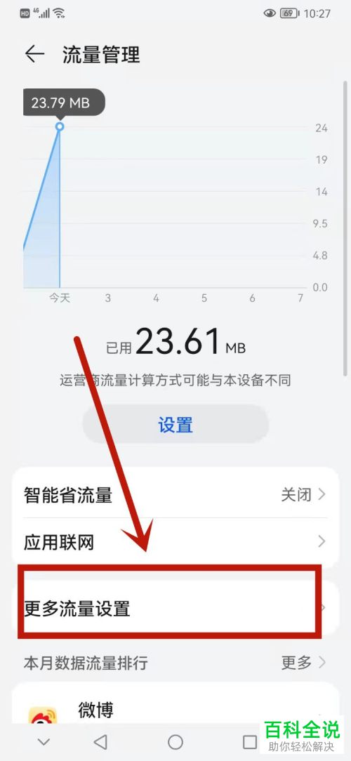 如何找到华为手机不计流量的应用