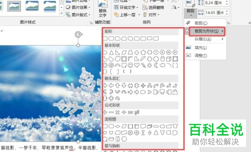 如何在word中裁剪图片为不同形状