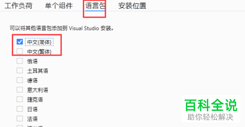 如何在电脑中安装Visual Studio