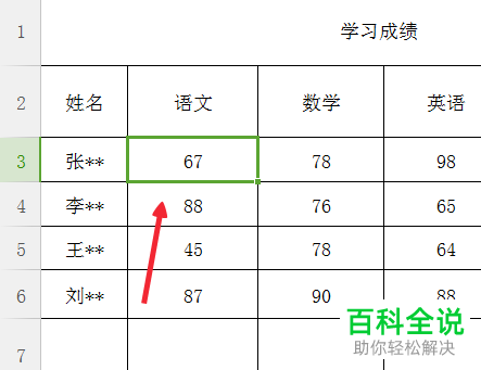 如何在excel表格上快速计算多科总成绩