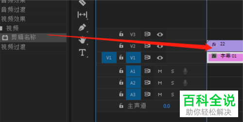 如何在PR软件中设置自动在视频上显示项目名称或序列名称