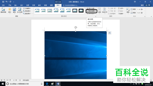 如何在Word文档中插入截图并添加柔化边缘效果