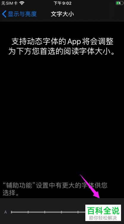 如何增加iPhone苹果手机中字体的大小