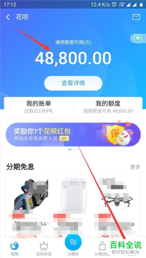 如何在支付宝中查询无法使用花呗付款